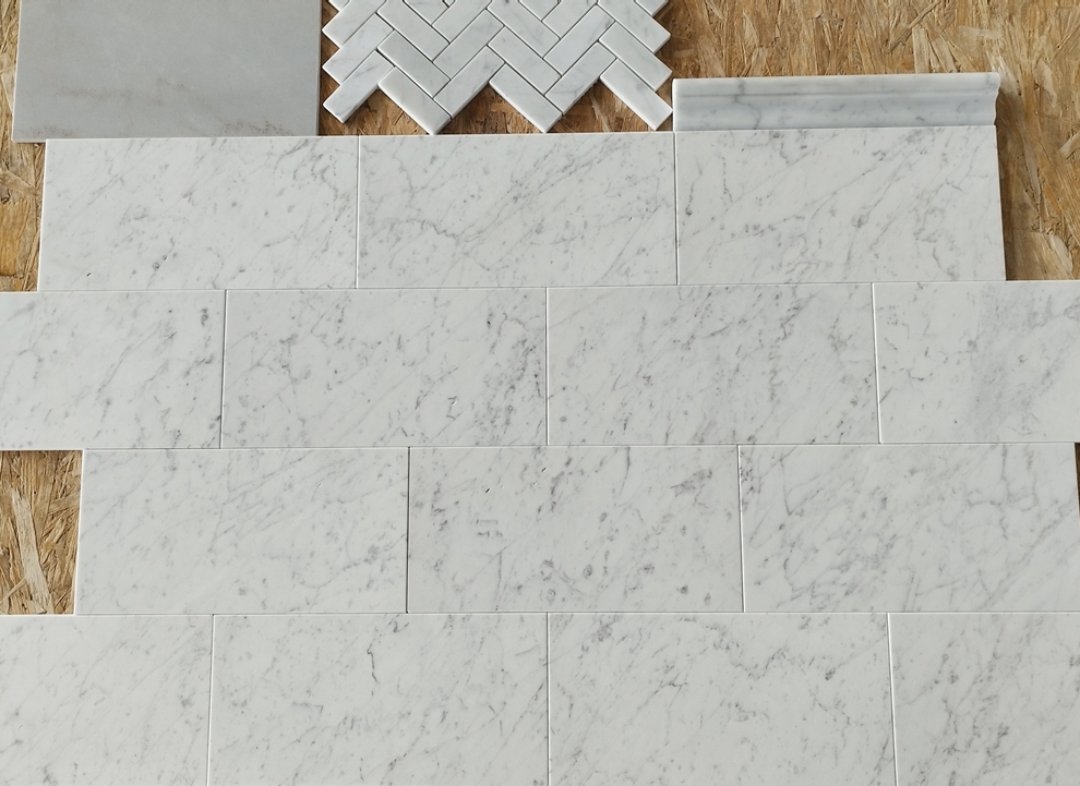 Cegiełki Bianco Carrara C mat