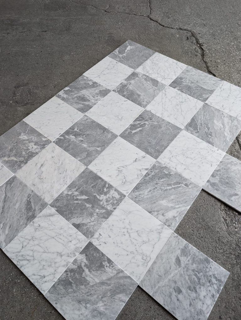 Szachownica Bardiglio i Carrara mat — zdjęcie 5