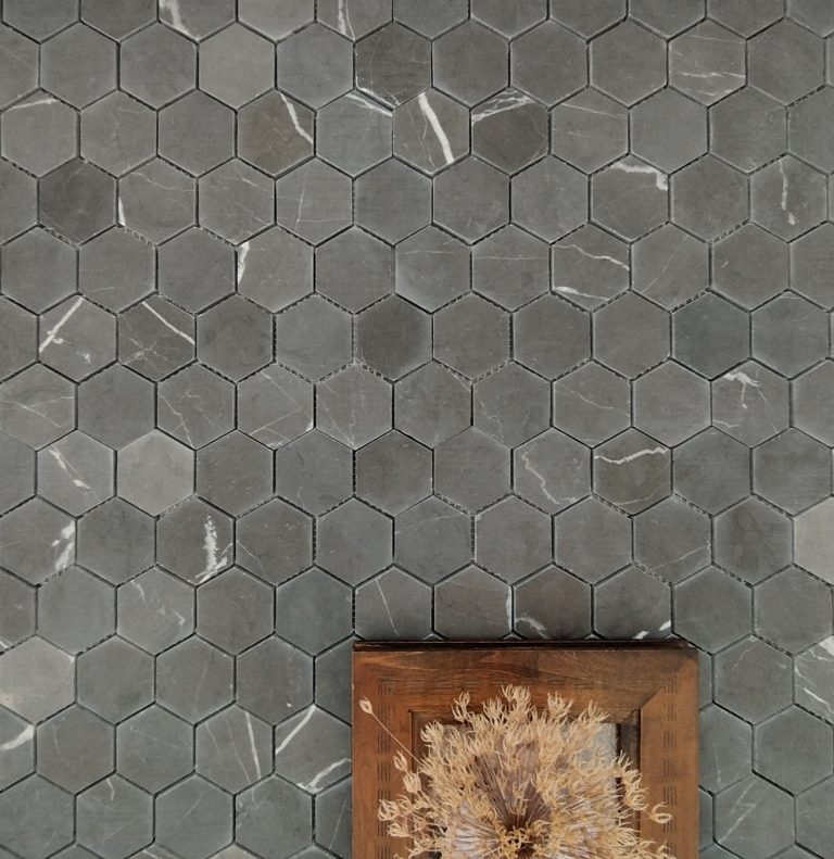 Hexagony Pietra Grey mat — Mozaika