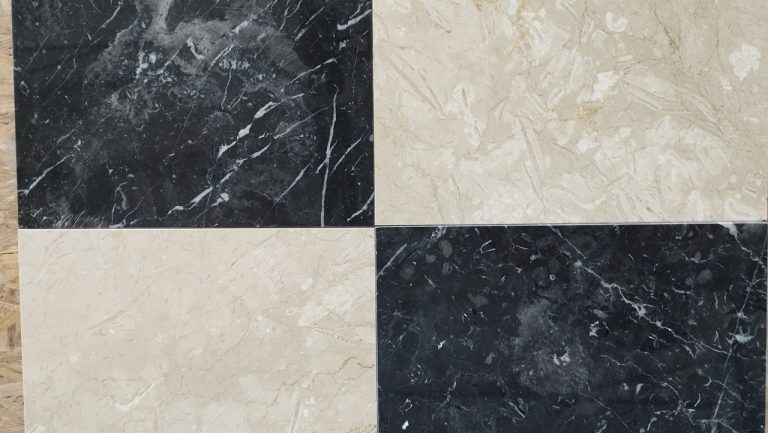 Szachownica Crema i Nero — Płytki marmurowe