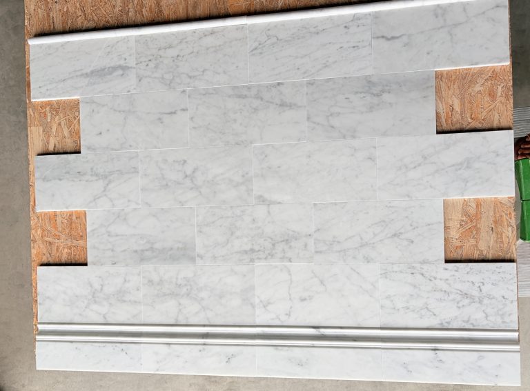 Cegiełki Bianco Carrara C4 — Mozaika